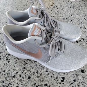 Grey and Rose Gold Nikes